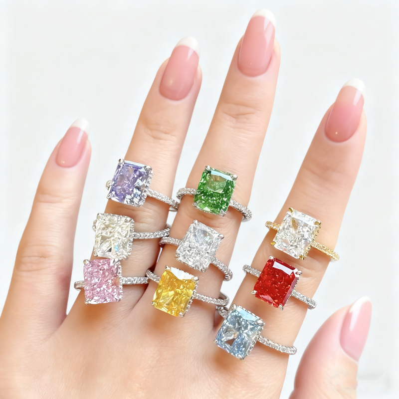 Diamond Rings - 925 Sterling Silver 5A Factory