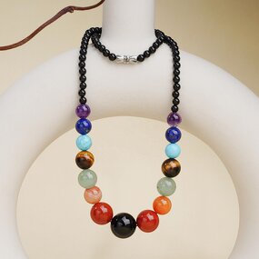 Crystal Necklace - Statement Tourmaline Unisex