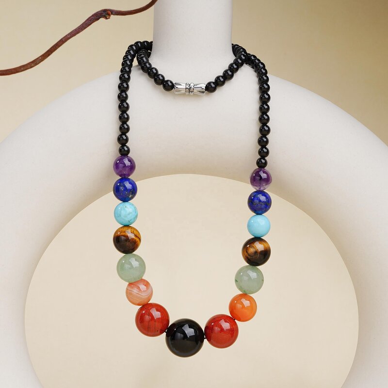 Crystal Necklace - Statement Tourmaline Unisex