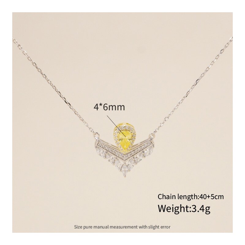 Jewelry Set - Water Drop Yellow Zircon Fast Delivery