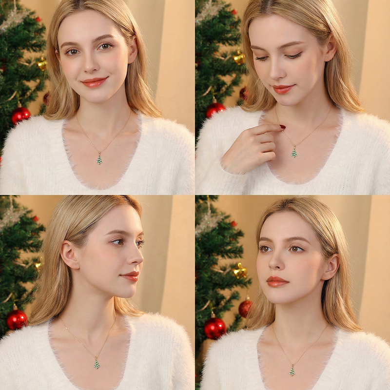 Christmas Necklace - S925 Gold Plated Factory