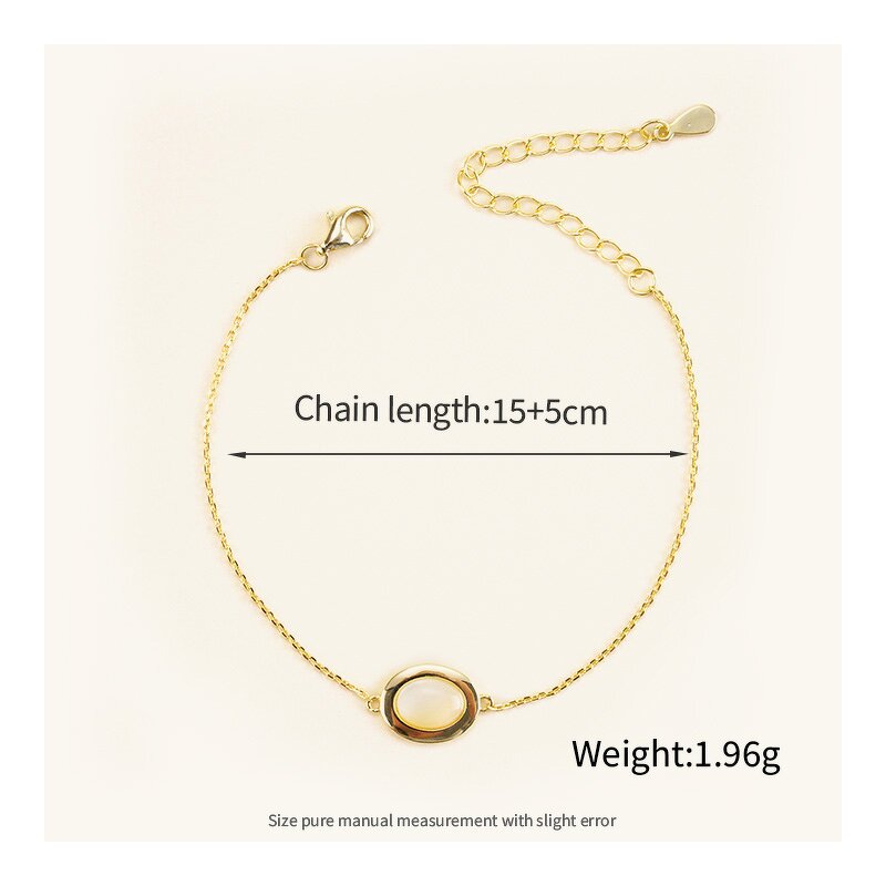 Shell Jewelry Set - Oval Natural White Drop