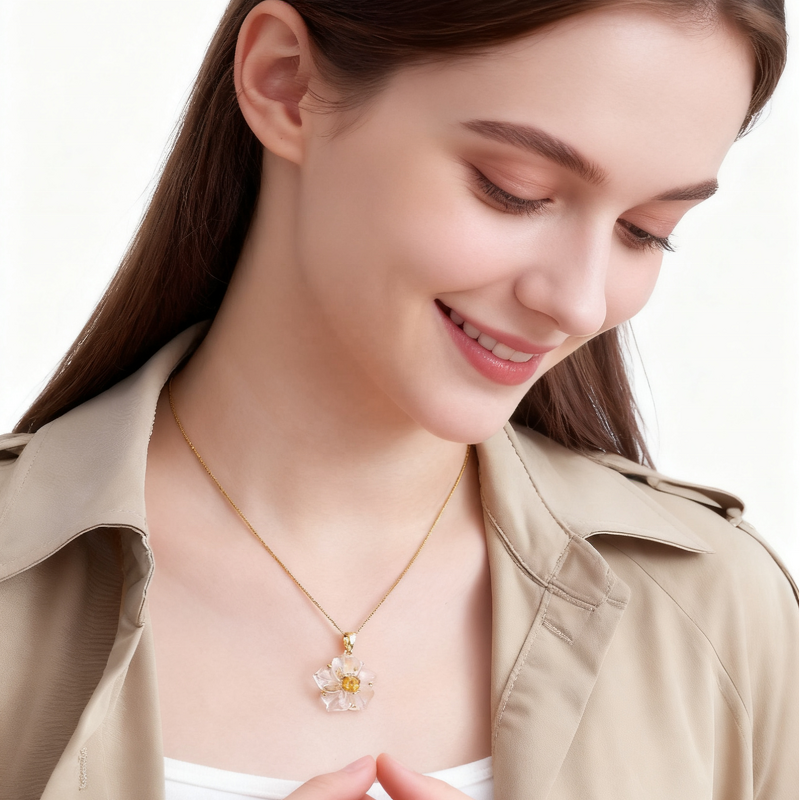 Crystal Jewelry Set - Original Design 925 Silver