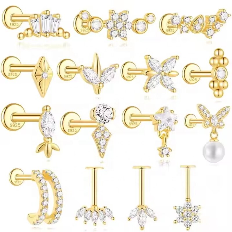 Clip on Earrings - Gold Plated Non Pierced Factory