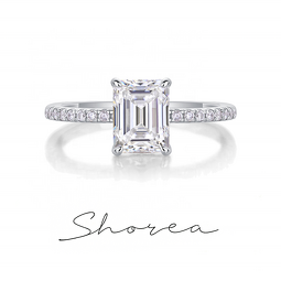 Moissanite Ring - Vvs1 Emerald Cut Factory