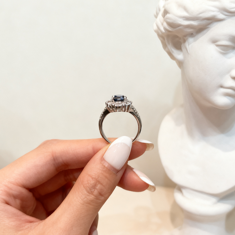 Moissanite Ring - Seven Colored Sunflower Factory