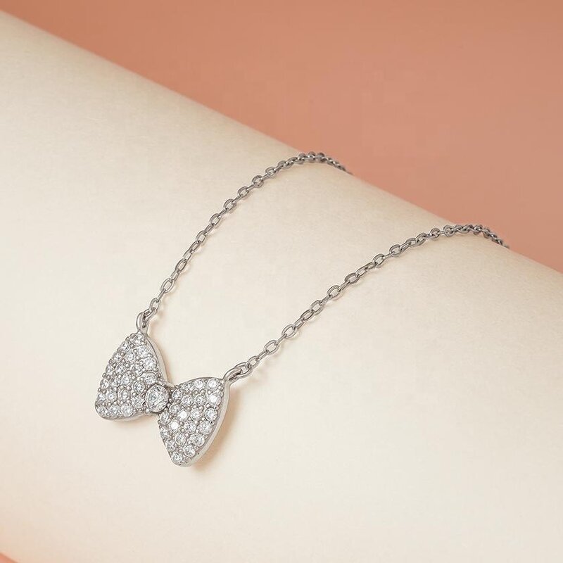 Bow Tie Necklace - Korean Trendy Iced Out