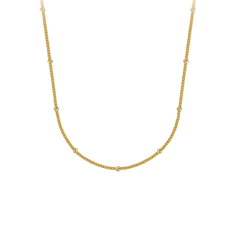 Collarbone Chain - Stacked Diamond Gold Electroplated