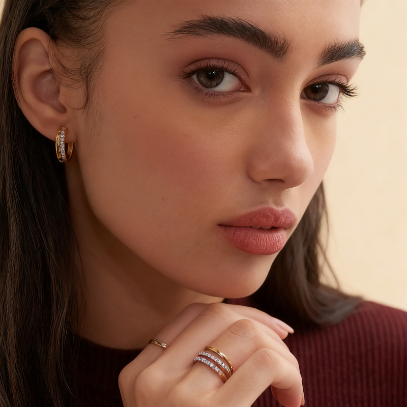 Hoop Earrings - 925 Sterling Silver Chunky Factory