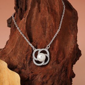 Freshwater Pearl Necklace - 925 Sterling Silver