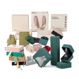 Velvet Jewelry Box - Custom Logo with Light