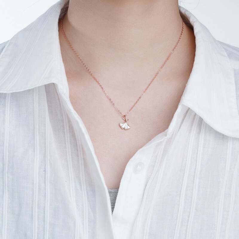 Wishing Stone Necklace - Modern Rose Gold Plated
