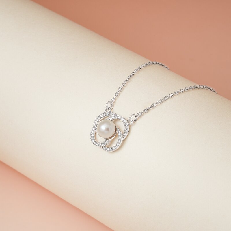 Freshwater Pearl Necklace - 925 Sterling Silver