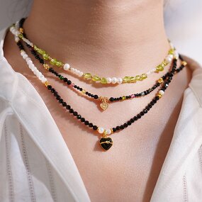 Crystal Necklace - Natural Stone Bohemian Factory