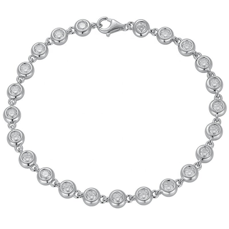Moissanite Bracelet - Tennis Pave 3mm Factory