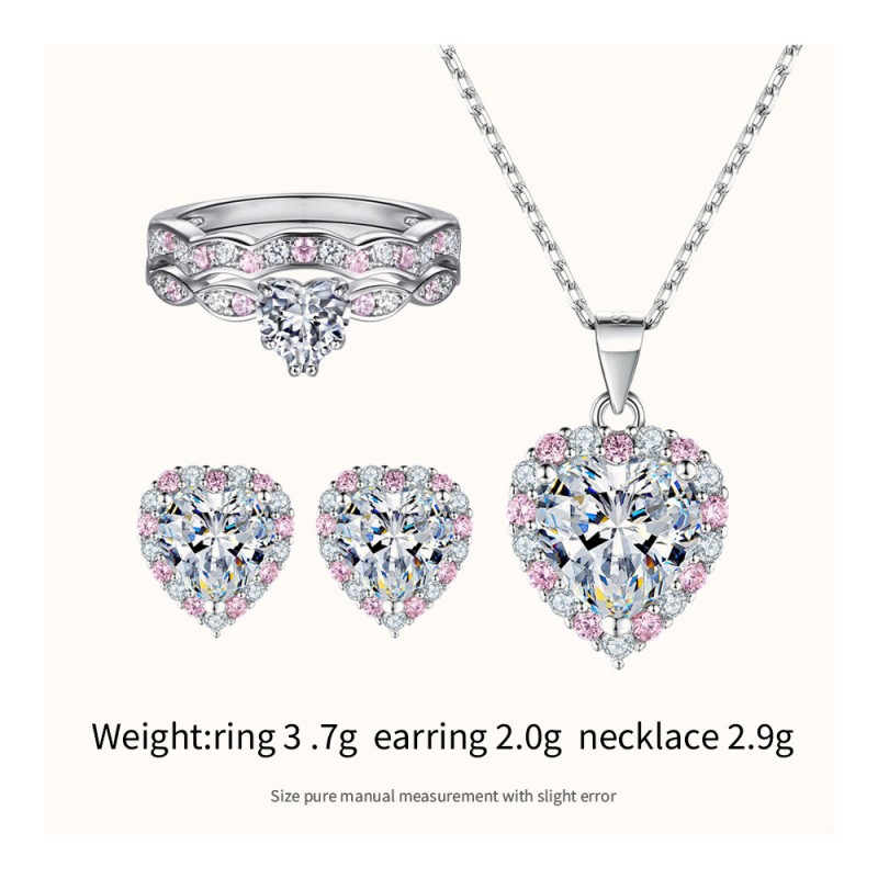 Bridal Jewelry Set - Luxury 5A Zircon Heart
