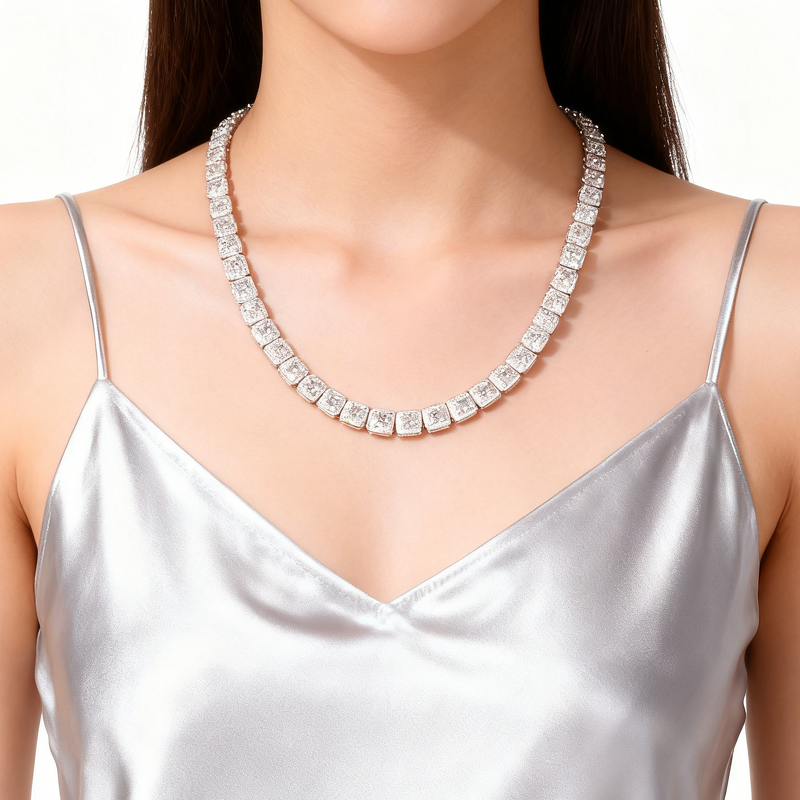 Tennis Chain Necklace - Hip Hop Iced Out Factory