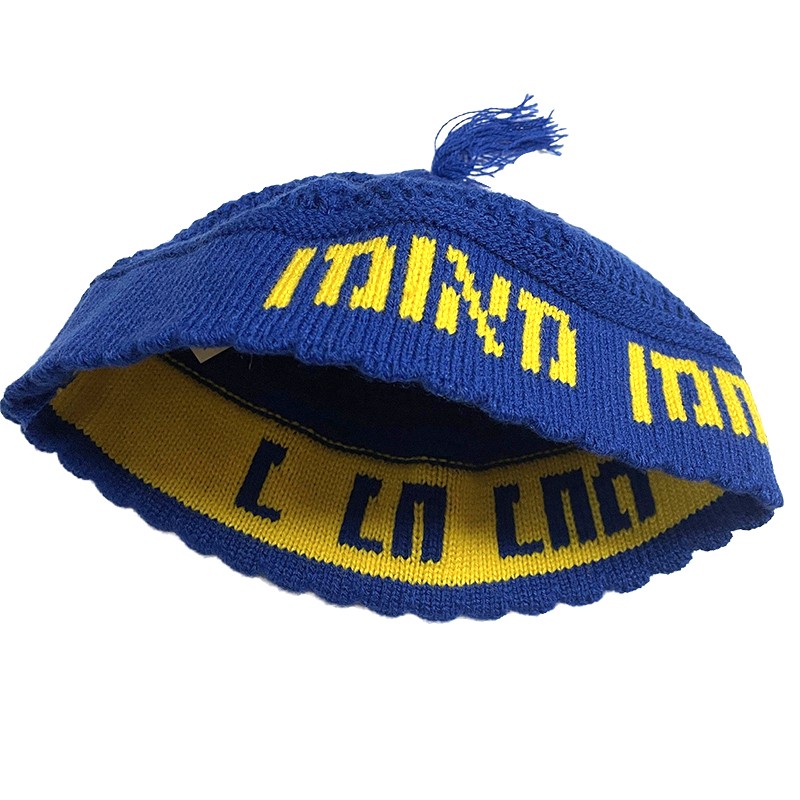 Kippah Manufacturer - Acrylic Knitted Letter Pattern