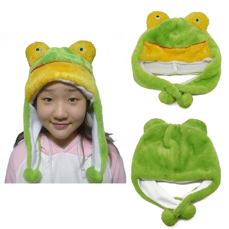 Animal Winter Hat Manufacturer - Plush Frog Head
