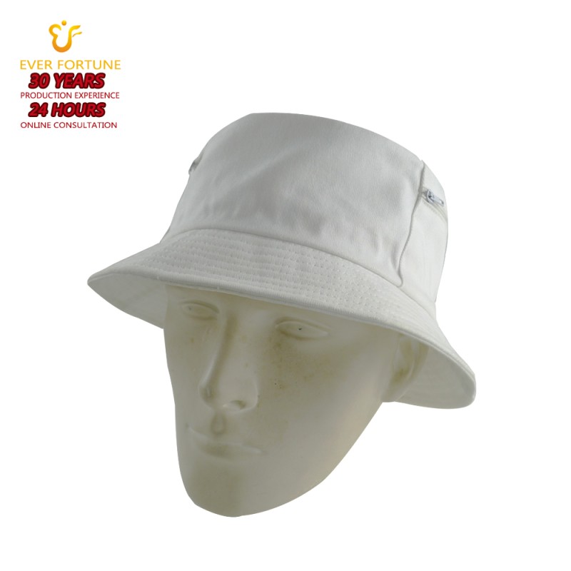 Bucket Hat Manufacturer - Denim Zipper Custom