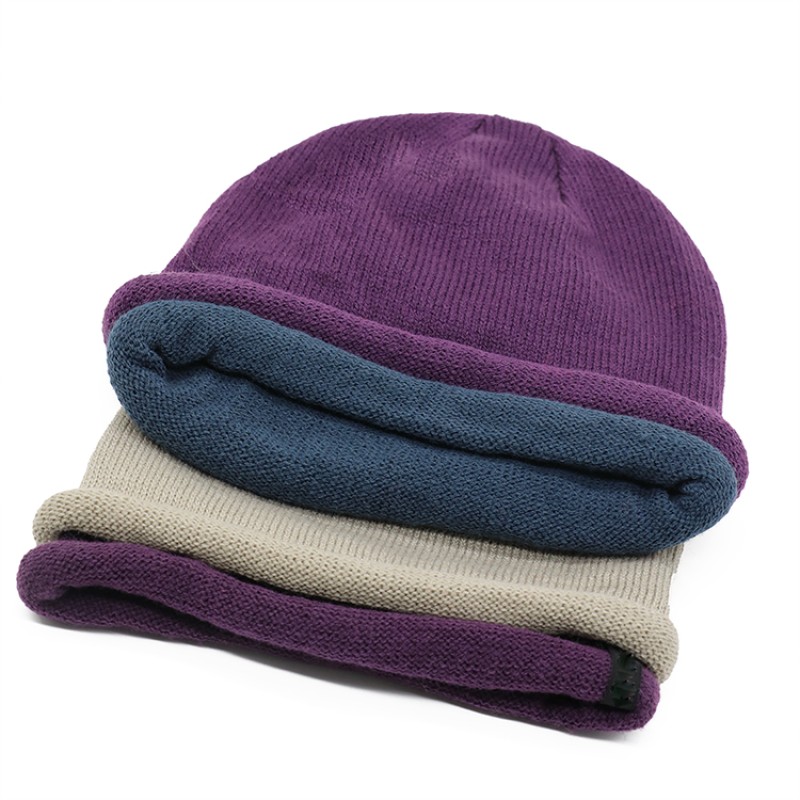 Knitted Beanie Manufacturer - Men's Two Tone Custom