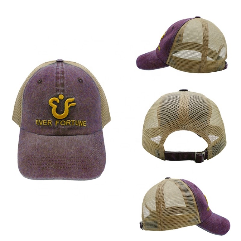 Trucker Cap Manufacturer - Denim Mesh Breathable OEM