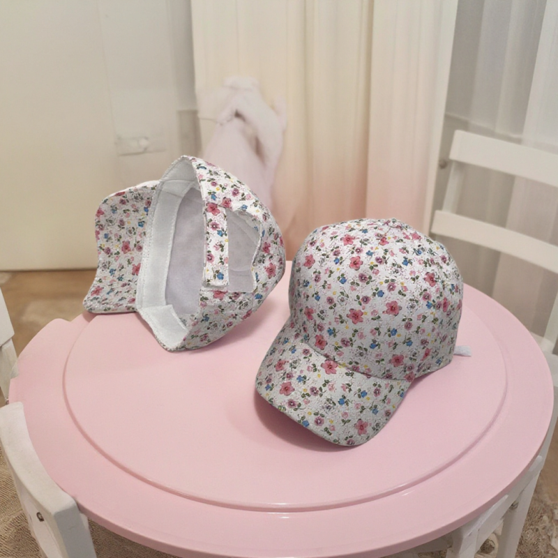 Girls Baseball Cap Manufacturer - Floral Design Wholesale
