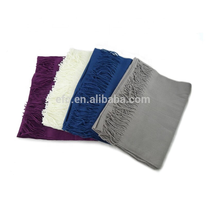Shawl Scarf Manufacturer - Solid Color Tassels