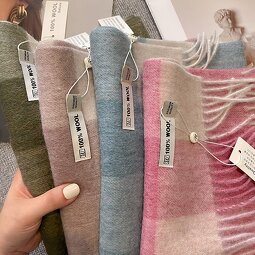 Wool Scarf - Australian Plaid Korean Style