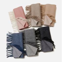 Wool Scarf - Double Side Solid Factory