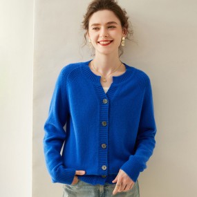 Cashmere Cardigan - Women's Plus-size Factory
