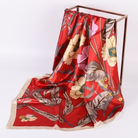 Satin Scarf - Autumn Winter Wave Custom