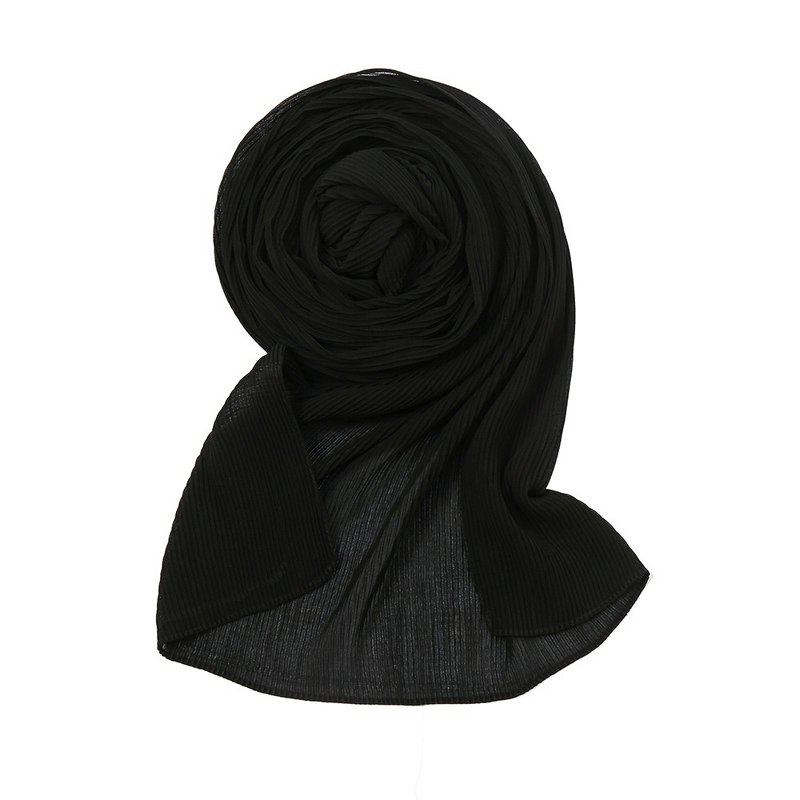 Chiffon Headscarf - Pure Pleated Wholesale
