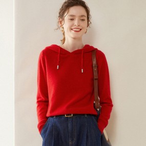 Cashmere Hoodies - Women's Loose Thin Factory