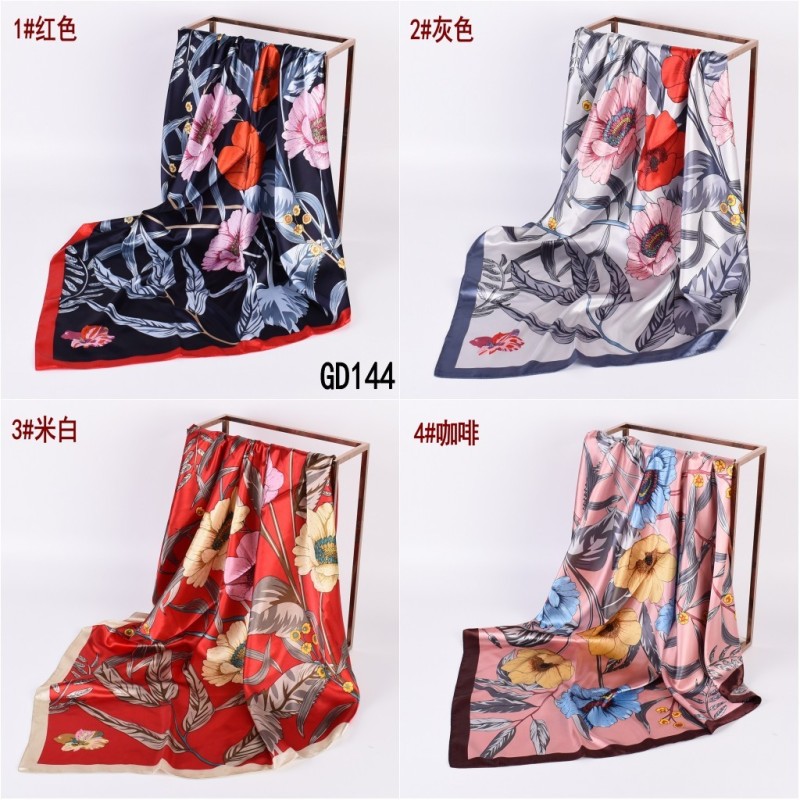 Satin Scarf - Autumn Winter Wave Custom