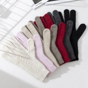 Cashmere Gloves - Luxury Knitted Outdoor