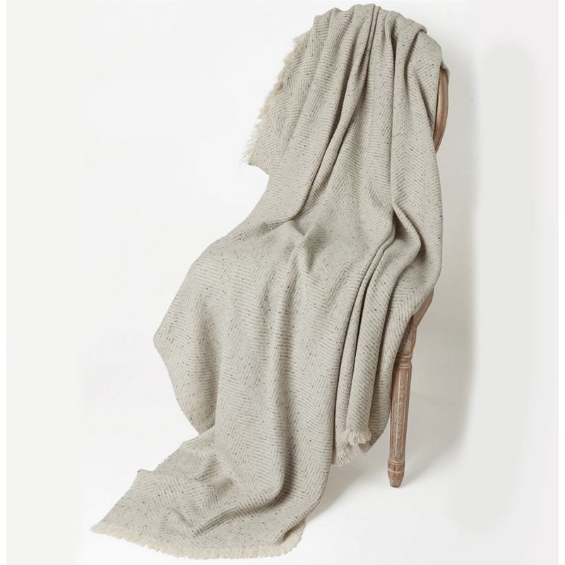 Wool Check Scarf - Autumn Winter Warm Factory