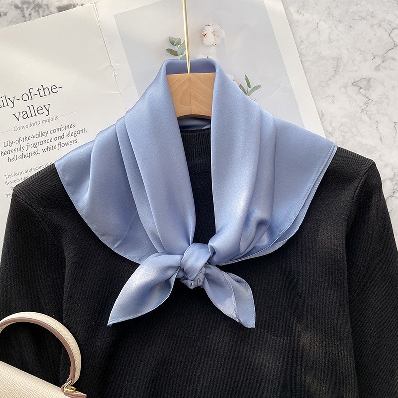 Silk Scarf - Custom Logo 70cm Solid Color Factory