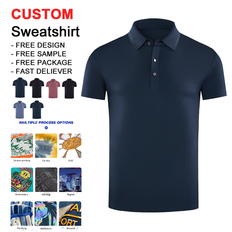 Men's Polo Shirt - Summer Short Sleeve Embroidery
