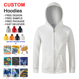 Men's Zip Hoodie - Vintage Acid Wash Streetwear