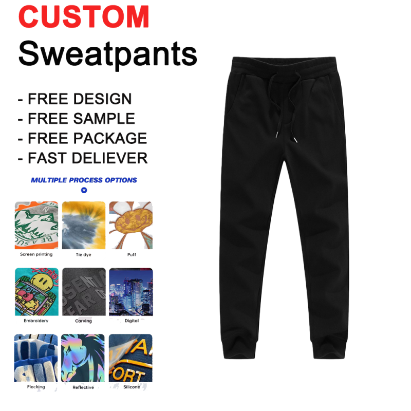 Men's Sweatpants - Custom Logo 100% Cotton Factory