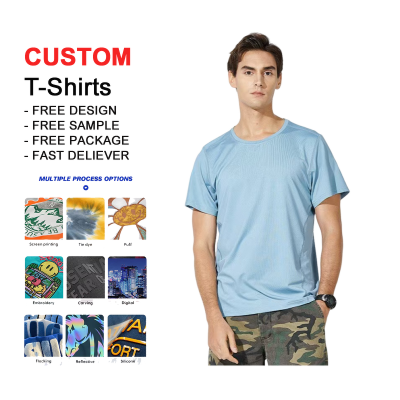 Men's T-Shirt Set - Short Sleeved Digital Print