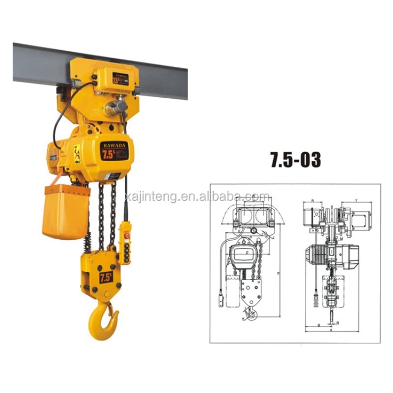 Electric Chain Hoist Supplier - 110V 380V with Trolley OEM Custom