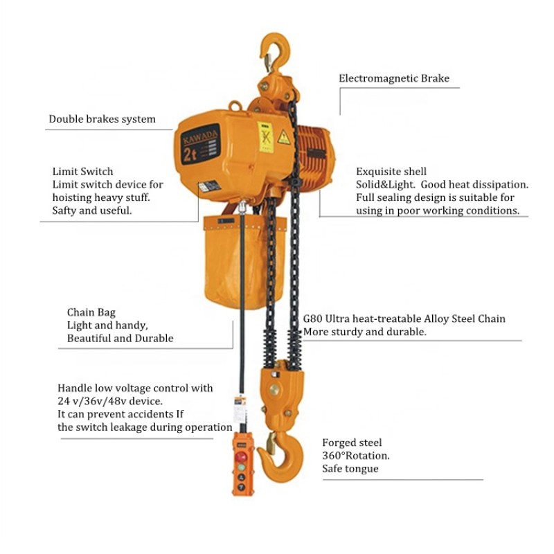 Electric Chain Hoist - G80 Chain Hook Type Construction Tools