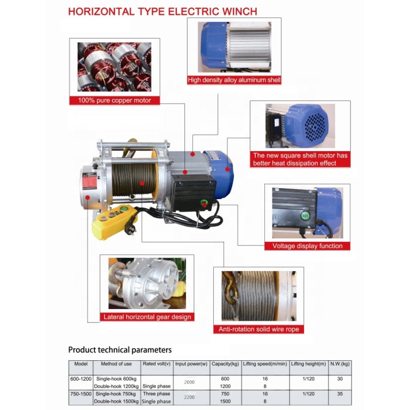 Electric Winch - Mini Crane 220v/380v