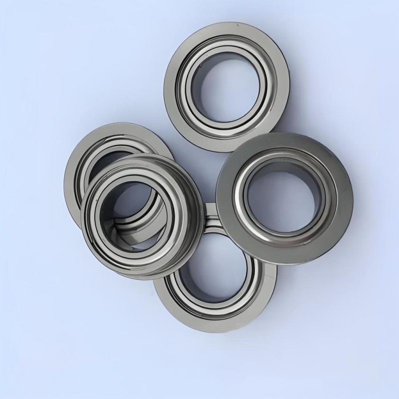 Flanged Micro Ball Bearing - Nickel Plating