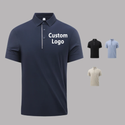 Men's Polo Shirts - Quick Dry Stand Collar