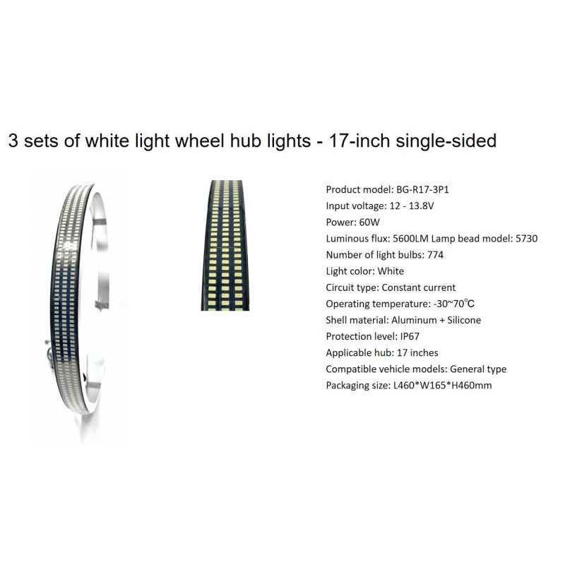 High Brightness LED Wheel Light Strips Factory - 15/17 Inch Custom Tuning