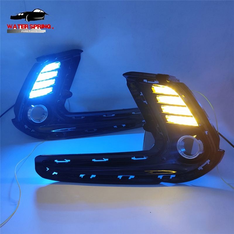 Hyundai Elantra Headlight Fog Lamp Cover Factory - LED DRL Turn Signal