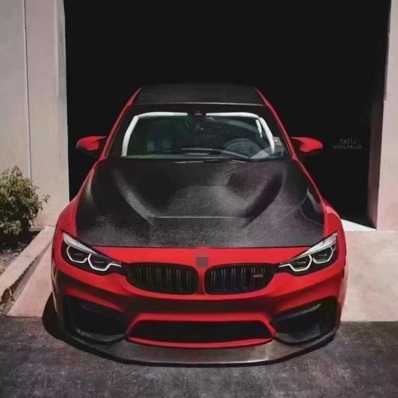 BMW E90 Carbon Fiber Hood Factory - GTS Style Pre LCI LCI Bonnet